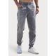 Jogger Pants JOHN DEVIN "Jogg Pants", Herren, Gr. XXXL (64/66), N-Gr, grau (grau, denim), Jeans, Obermaterial: 65% Baumwolle, 33% Polyester, 2% Elasthan, unifarben, casual, bequem lang, Hosen Schlupfjeans, Joggpants mit elastischem Bund aus weicher...