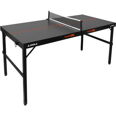 Mini-Tischtennisplatte JOOLA "Midsize FA", schwarz, TischtennisplattenB:76cm H:71,5cm L:152cm, Tischtennistisch im modernen Design inklusive Tischtennisnetz - 12 kg, B:76cm H:71,5cm L:152cm