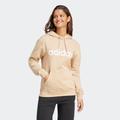 Kapuzensweatjacke ADIDAS SPORTSWEAR "W LIN FT HD" Gr. S, beige (magic beige, white) Damen Sweatjacken