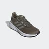 Laufschuh ADIDAS PERFORMANCE "RUNFALCON 3", Gr. 45, grün (olive strata, silber metallic, putty grau), Textil, Synthetik, sportlich, Schuhe