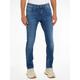 Slim-fit-Jeans TOMMY JEANS "SCANTON SLIM" Gr. 32, Länge 32, blau (denim medium blue) Herren Jeans Slim Fit