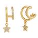 Kate Spade Jewelry | Kate Spade Gold Something Sparkly Crystal Star Huggie Hoop Earrings | Color: Gold | Size: Os