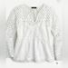 J. Crew Tops | J. Crew Tiered Top In Embroidered Eyelet | Color: White | Size: Xxs