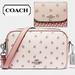 Coach Bags | Coach Ditsy Floral Print Bag & Wallet Set | Color: Pink | Size: Bag 9 3/4 X 6 1/4 X 3 1/2 Wallet 4 X 3 3/4