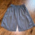 Nike Shorts | Nike Drifit Shorts Gray Men’s Sz Large Drawstring Elastic Waist Mesh Side Panels | Color: Black/Gray | Size: L