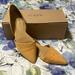 J. Crew Shoes | J. Crew Suede Zoe D’orsay Flats, Yellow | Color: Yellow | Size: 8.5