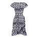 J. Crew Dresses | J. By J. Crew Ikat Print Wrap Fit N Flare Dress | Color: Black/Gray | Size: S