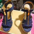 Michael Kors Shoes | Denim Michael Kors Wedge | Color: Blue | Size: 8