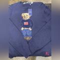 Polo By Ralph Lauren Sweaters | Mens Polo Ralph Lauren Sweater Blue Teddy Bear Flag | Color: Blue | Size: Various