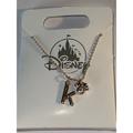 Disney Jewelry | Disney Park Mickey Faux Gem Icon Lower Case Letter Initial *K* Necklace Gold | Color: Gold | Size: Os