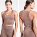 Athleta Tops | Athleta Ultimate Space Dye Crop Smoked Almond Brown Small Gym Yoga Workout | Color: Pink/Purple | Size: Xxs