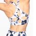 Athleta Intimates & Sleepwear | Athleta White Water Flower High Neck Sports Bra Size Small | Color: Blue/White | Size: S