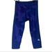 Adidas Pants & Jumpsuits | Adidas Climate Techfit Prurple And Blue Geometric Capris Cropped Leggings Small | Color: Blue/Purple | Size: S