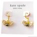 Kate Spade Jewelry | Kate Spade New York All Abuzz Stone Bee Huggie Gold Earrings Nwt | Color: Gold/Silver | Size: Os