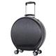 REEKOS Carry-on Suitcase Luggage Carry On Luggage Round Suitcases with Wheels Portable Luggage Universal Travel Suitcases Carry-on Suitcases Carry On Luggages (Color : Black, Size : 18inch)