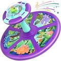 Dinosaur sit and Spin Toys for Toddlers 1-3, 360° Sit and Spin with LED & Music, sit n Spin Toys for Toddlers 2-4 Toddler Toy Age 2 3 4, Birthday Gifts, Big Kids Toy for 3 Year Toddler