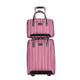 REEKOS Carry-on Suitcase Luggage 2-Piece Nylon Luggage Stripe 20inch Luggage Sets Anti-Theft Combination Lock Suitcases Carry-on Suitcases Carry On Luggages (Color : D, Size : 2-Piece)