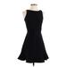 Rebecca Minkoff Cocktail Dress - Party High Neck Sleeveless: Black Solid Dresses - Women's Size 00