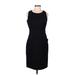 J.Crew Factory Store Casual Dress - Sheath Scoop Neck Sleeveless: Black Print Dresses - Women's Size 6