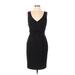 Moschino Couture Casual Dress - Sheath V Neck Sleeveless: Black Print Dresses - Women's Size 10