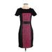 Yoana Baraschi Casual Dress - Sheath: Black Color Block Dresses - Women's Size 4