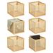 mDesign Natural Cane Kitchen Organizer Storage Bin w/ Handles Solid Wood in Brown | 33.6 H x 12.6 W x 22.8 D in | Wayfair 23548MDHS