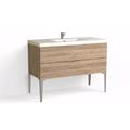 The Furniture Guild Guilder 2 48" Vanity & Top w/ Dean Leg Stone, Metal in Brown | 36 H x 48.25 W x 21.63 D in | Wayfair G2-48-C61-SN-MS-WG-1-DEAN4