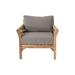 Willow Creek Designs Monterey Teak Outdoor Club Chair w/ Sunbrella Cushions Wood in Gray | 29.75 H x 33.75 W x 32.25 D in | Wayfair