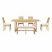 Latitude Run® 6-Piece Extendable Dining Table Set Wood in Brown | 30.01 H in | Wayfair D2AB77CB1371495CA2AFB2168805A92D