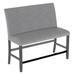 Lark Manor™ Besaw 100% Polyester Upholstered Bench Polyester in Brown/Gray | 39.5 H x 37.25 W x 24.5 D in | Wayfair