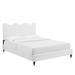 Current Performance Velvet Twin Platform Bed - East End Imports MOD-6728-WHI