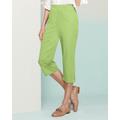 Draper's & Damon's Women's Classic Comfort® Pull-On Capris - Green - S - Misses