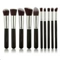 10pcs Pro Crystal Makeup Brushes Powder Eyeshadow Colorful Beauty Brush Set Tool