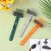 Bilqis 2-in-1 Small Cleaning Brushes Cleaning Brush Set Brush Cleaning Tool 2 in 1 Comb Cleaning Brush Hair Brush Cleaner Mini Hair Brush Remover for Hair Removal Home and Salon Use