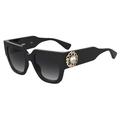 Moschino - MOS153/S Squared acetate women BLACK/DARK GREY SHADED