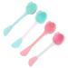 4 Pcs Hand-held Cleansing Brush Handheld Brush Exfoliation Brush Facial Care Tool Silicone Brush Facial Clean Brush