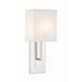 Brent 1 Light Polished Nickel Sconce - 6.5"W x 15"H x 4"D