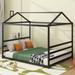 Queen Size Metal House Shape Platform Bed Frame for Boys Girls Kids Adults Toddler