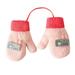 Yubnlvae Snow Gloves Warm for Baby Girls Mittens for Kids Boys Gloves Snow Gloves Kintted Winter Ski Gloves D