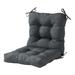 Solid Heathered Outdoor Seat/Back Chair Cushion