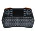 2.4G Mini Wireless Keyboard Air Mouse Three-color Backlight Keyboard with Touch Pad for Laptop TV