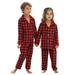 Toddler Kids Baby Boys Girls Two Piece Suit Plaids Print Pajamas Winter Coats Pants Solid Long Sleeve Outfits Set Baby Boy 6 9 Months Toddler Sweatshirts Baby Boy Rompers 3 Months