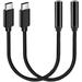 USB Type C to 3.5mm Female Adapter USB C to Aux Audio Dongle Cable Cord Headphone Jack Compatible with Pixel 6A ï¼ŒGalaxy S22ï¼ŒSamsung Galaxy s5eï¼ˆ2PCSï¼‰