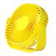 Rechargeable Portable USB Strong Airflow Sturdy Clamp for Office Desk Golf Car Outdoor Travel Camping Tent Gym Treadmill yellow