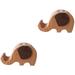 2 PCS Mobile Phone Holder Ornament Wood Phone Stand Wood Base Car Phone Holder Adorable Cellphone Rack Miss Man