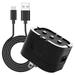 Ruiz Wall Charger for TCL 50 XE NXTPAPER 5G - 10W Fast Charging Power Adapter with Type-C USB Cable - Black