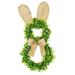 LSLJS Easter Bunny Wreath for Front Door Easter Decorations 20 inch Rabbit Shape Vines Garland with Bow Artificial Green Leaves Bunny Welcome Sign Easter Hanging Ornaments Spring Decor for Wall