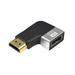 Qisuw 8K 90Â° 270Â° HDMI-compatible Male to Female Adapter Coupler Right Angle L-Shape