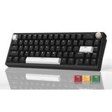 Womier SK65 65% Gasket Mounted Wireless Aluminum Keyboard with Knob - Gaming Keyboard Black