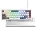 Rainy 60% Percent Keyboard Mechanical Gaming Keyboard Gasket Mounted Wired LED Backlit Keyboard with Arrow Keys white